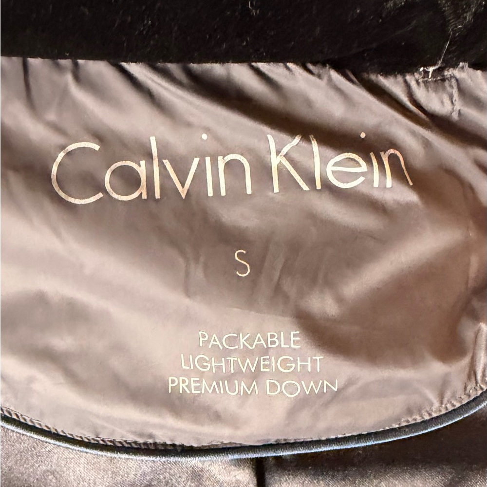 Calvin Klein Gray Long Packable Down Jacket Size … - image 3
